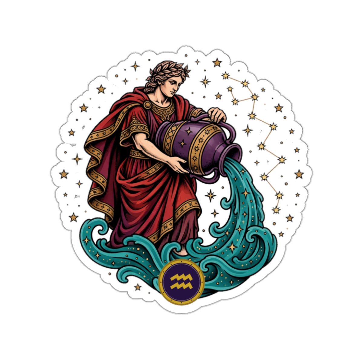 Eyeliner & Arson — Aquarius Sticker