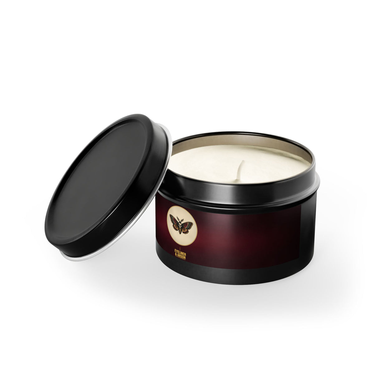 Eyeliner & Arson — Night Garden Moth Candle