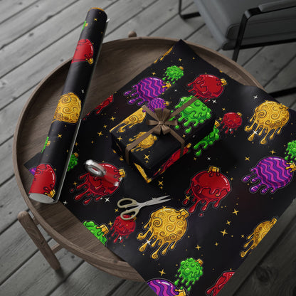 Melting Ornaments Wrapping Paper