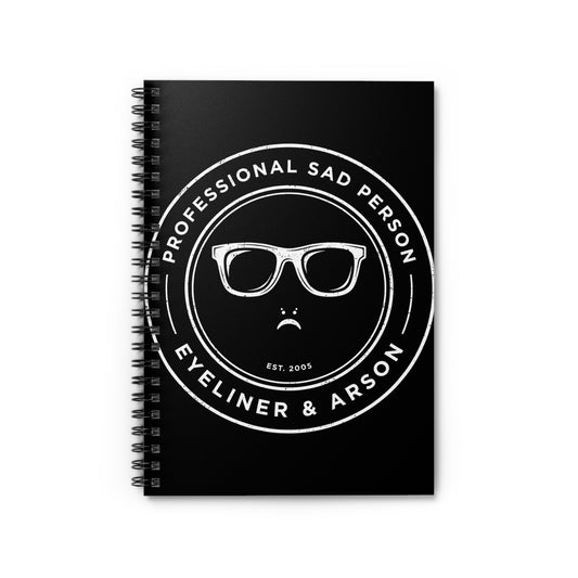 Professional Sad Person Spiral Notebook