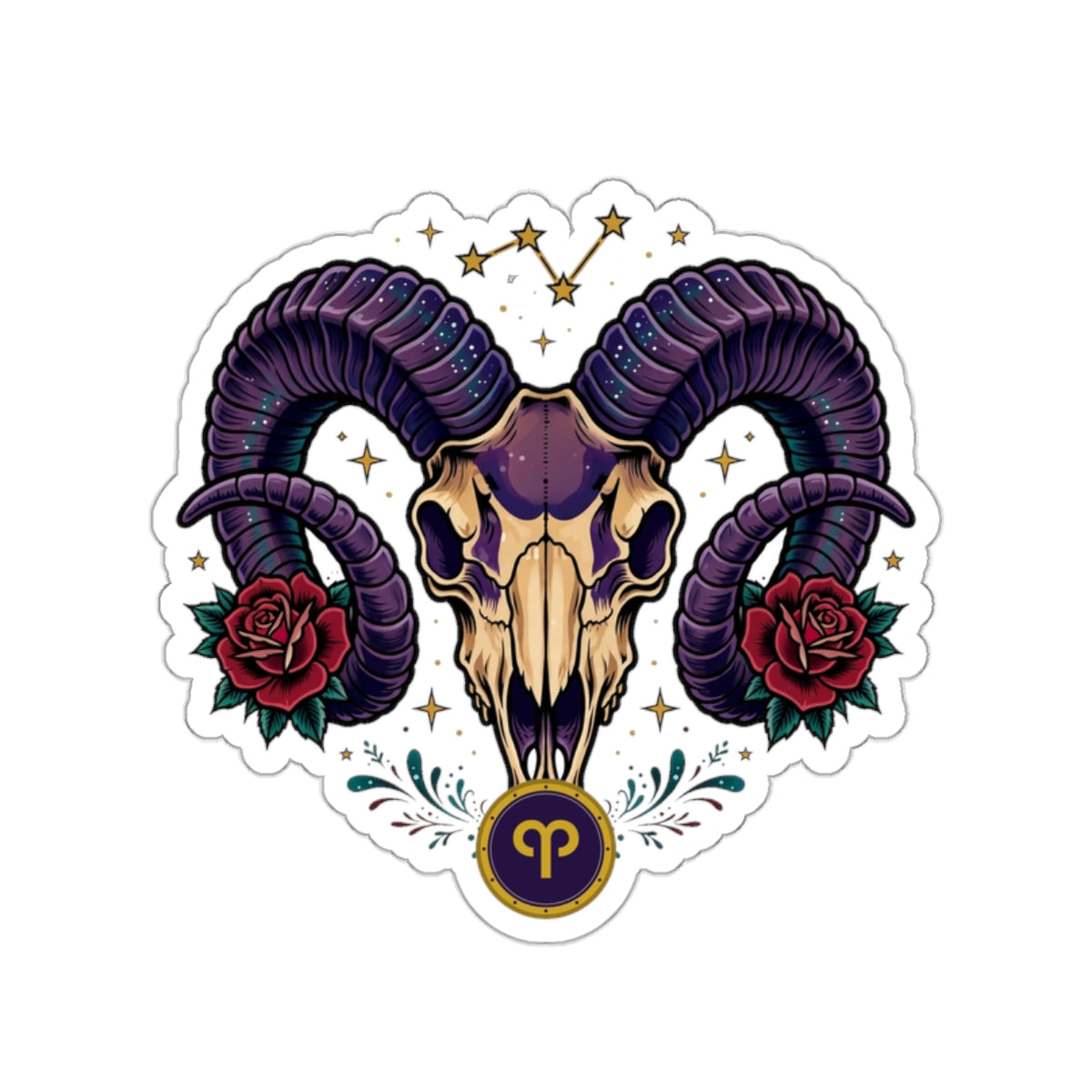 Eyeliner & Arson — Aries Sticker