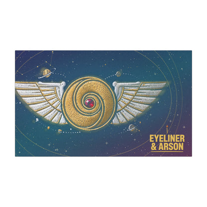 Eyeliner & Arson — Winged Disc Car Magnet
