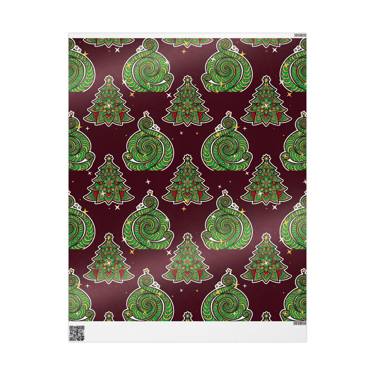 Trippy Tree Spiral Wrapping Paper
