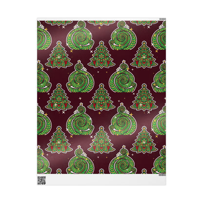 Trippy Tree Spiral Wrapping Paper