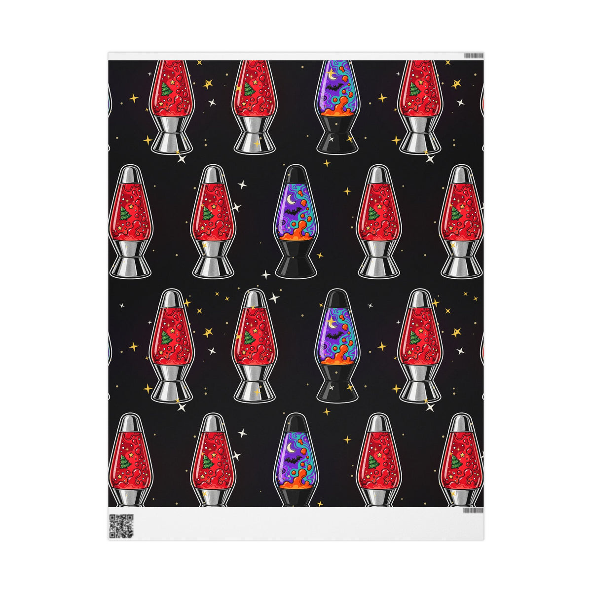 Santa's Lava Lamp Wrapping Paper