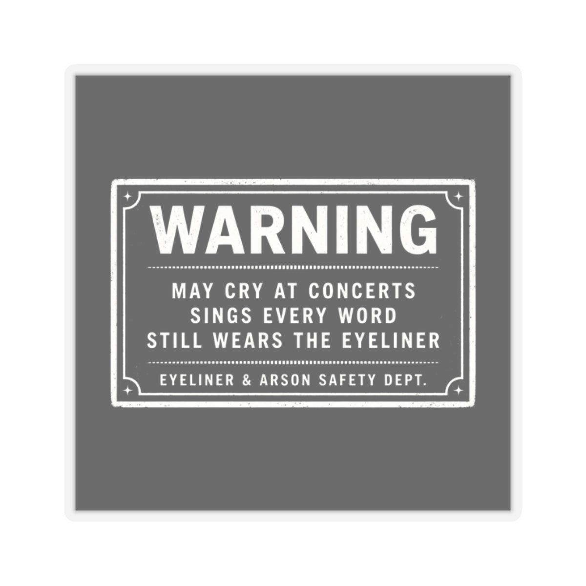 Warning Label Sticker