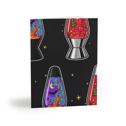 Santa's Lava Lamp Greeting Card