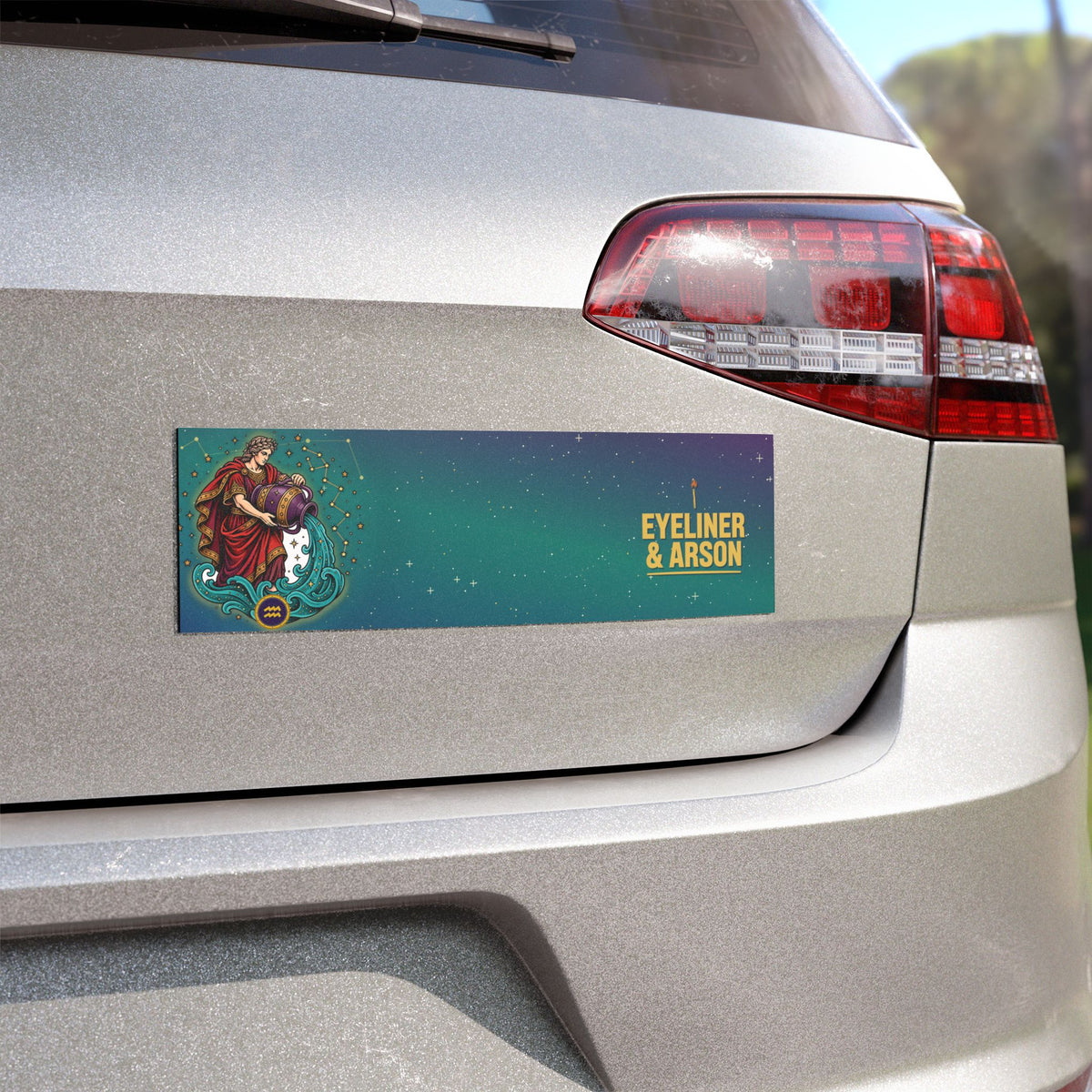 Eyeliner & Arson — Aquarius Car Magnet