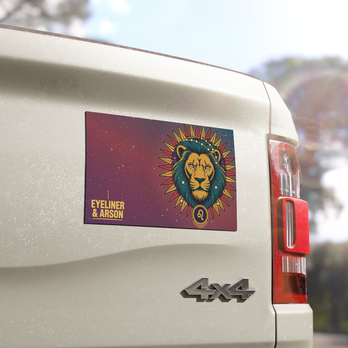 Eyeliner & Arson — Leo Car Magnet