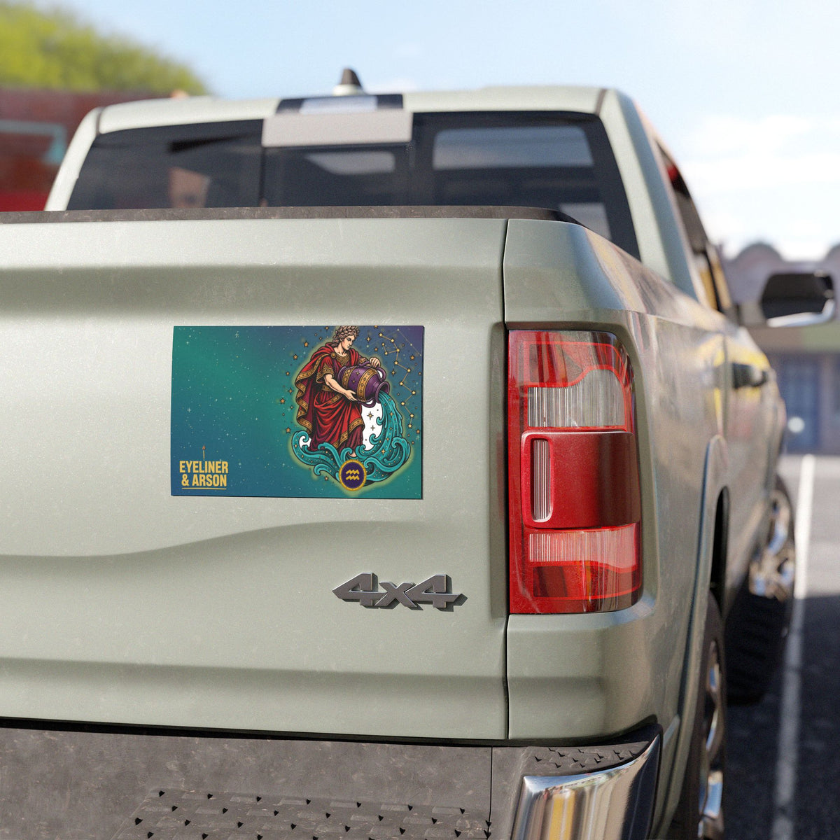 Eyeliner & Arson — Aquarius Car Magnet