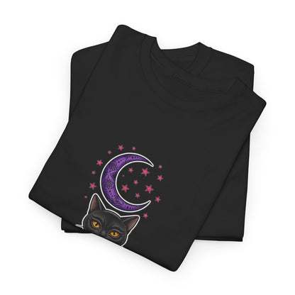 Eyeliner & Arson — Black Cat Moon Tee