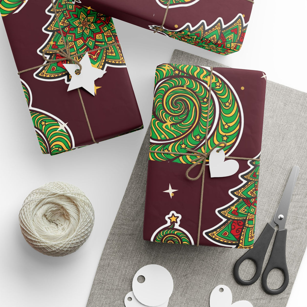 Trippy Tree Spiral Wrapping Paper