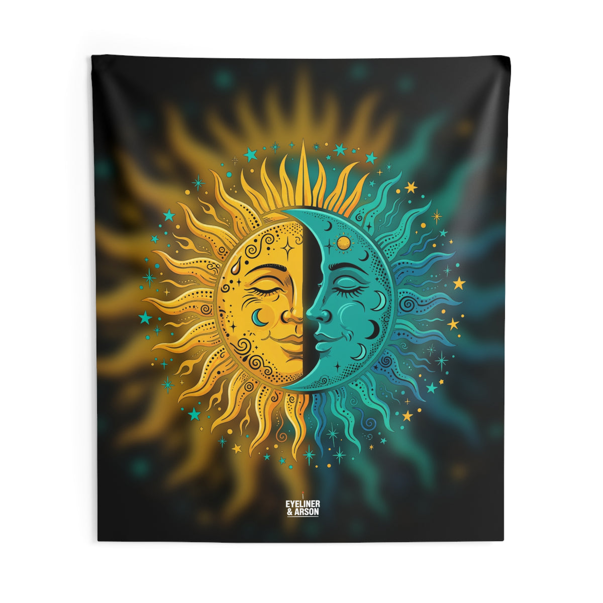 Yin-Yang Sun Moon Tapestry
