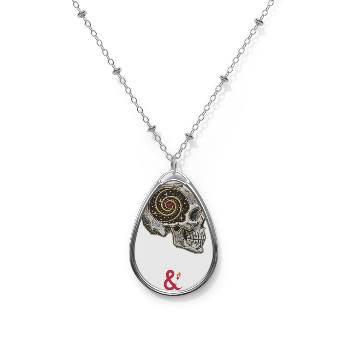 Eyeliner & Arson — Crystal Skull Necklace