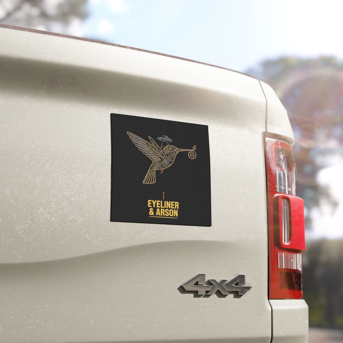 Eyeliner & Arson — Nazca Hummingbird Car Magnet