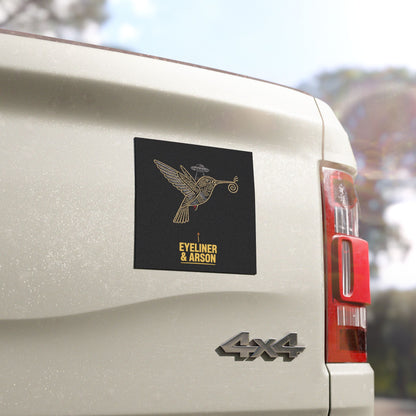 Eyeliner & Arson — Nazca Hummingbird Car Magnet
