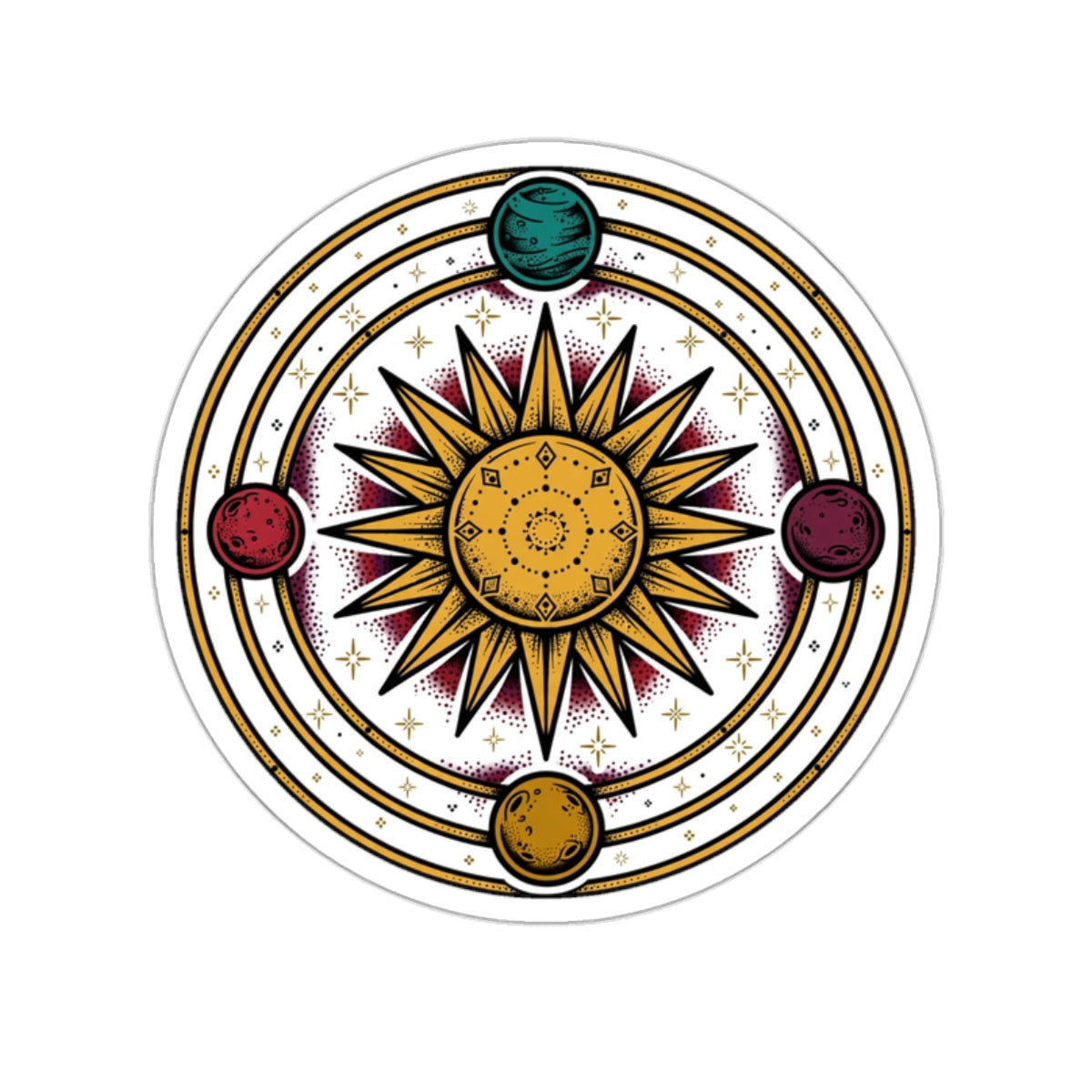 Eyeliner & Arson — Solar Orrery Sticker