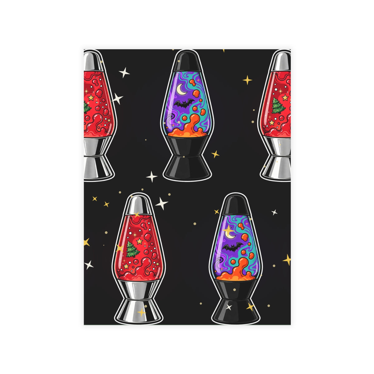 Santa's Lava Lamp Postcard