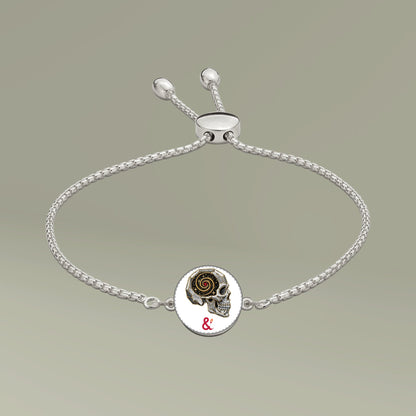 Eyeliner & Arson — Crystal Skull Picture Charm Bracelet