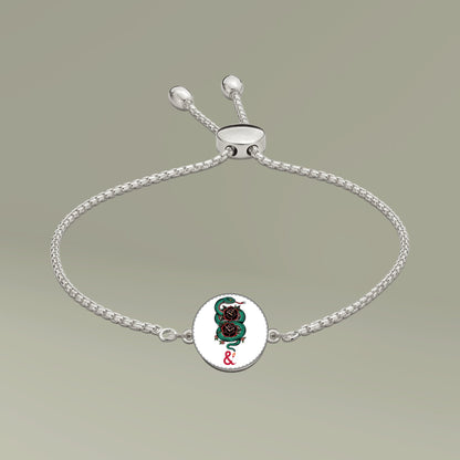Eyeliner & Arson — Snake Roses Picture Charm Bracelet