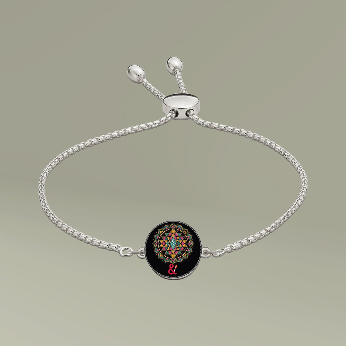Eyeliner & Arson — Sri Yantra Picture Charm Bracelet
