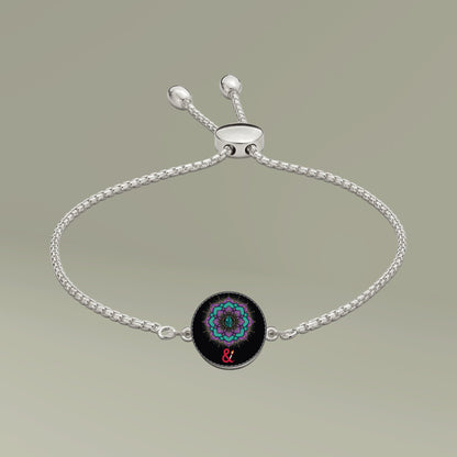 Eyeliner & Arson — Lotus Mandala Picture Charm Bracelet