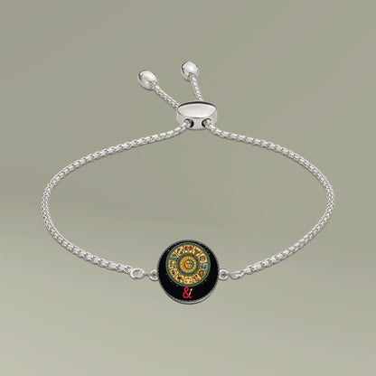 Eyeliner & Arson — Zodiac Wheel Picture Charm Bracelet