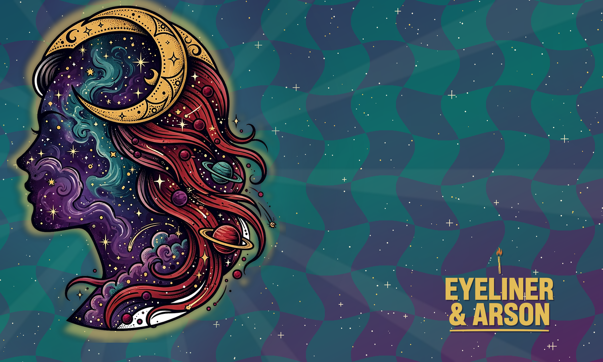 Eyeliner & Arson — Moon Goddess Car Magnet