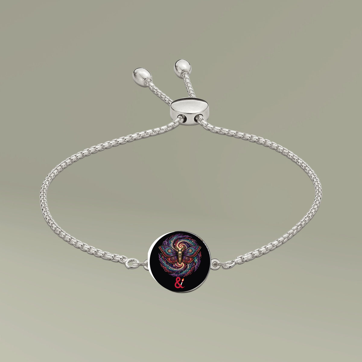Eyeliner & Arson — Galaxy Moth Charm Bracelet