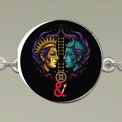 Eyeliner & Arson — Gemini Charm Bracelet
